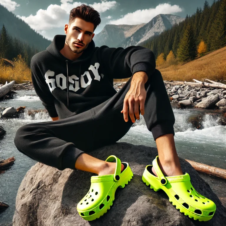 classic neon highlighter clogs