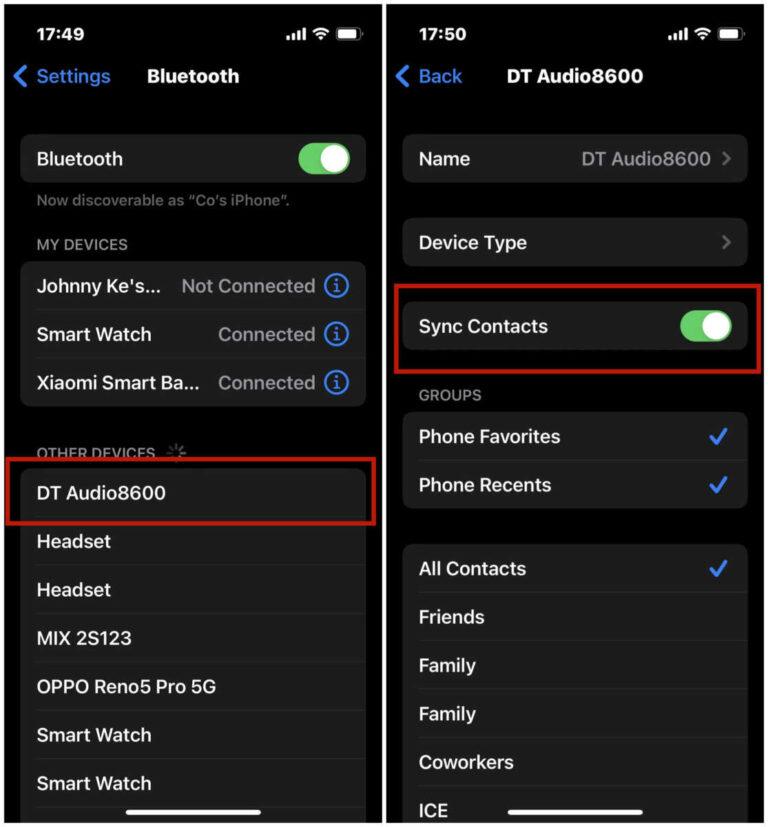 How To Sync Address Book In Smart Watch