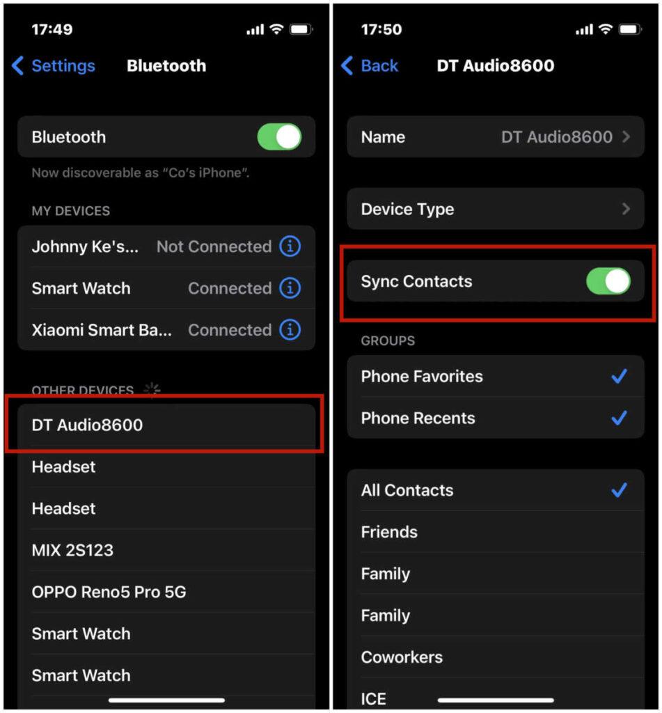 How To Sync Address Book In Smart Watch