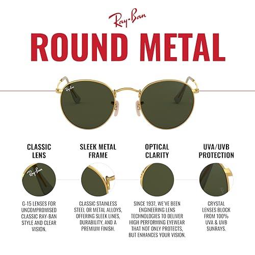 Ray-Ban Unisex Rb3447 Metal Round Sunglasses Review