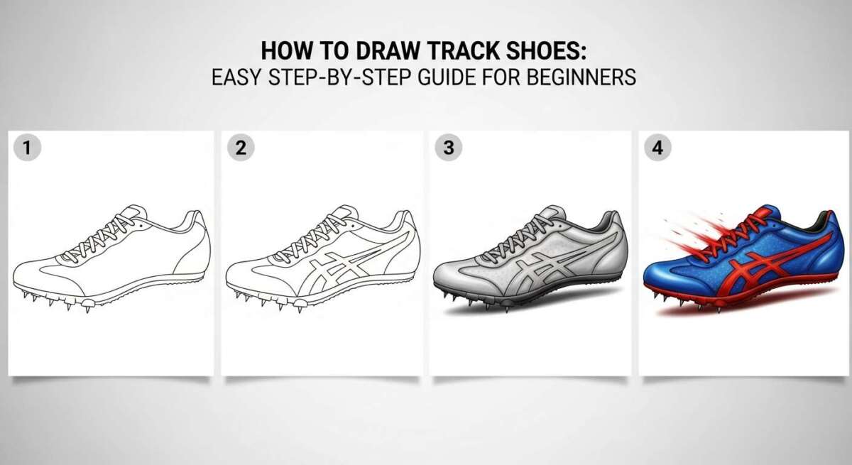How to Draw Track Shoes