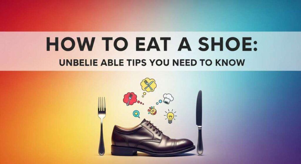 How to Eat a Shoe