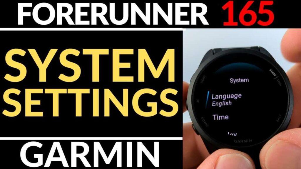 How To Change GPS Settings Garmin Forerunner 165