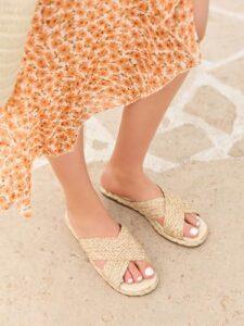 M5D410 Coutgo Womens Raffia Slide Sandals Review