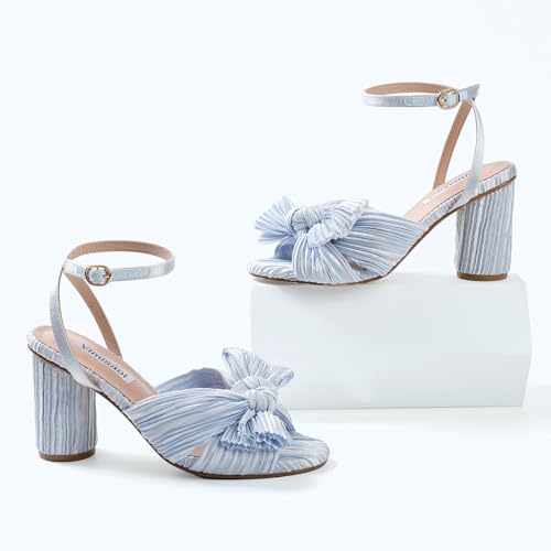 VIMISAOI Women's Bow Knot Heeled Sandals Review