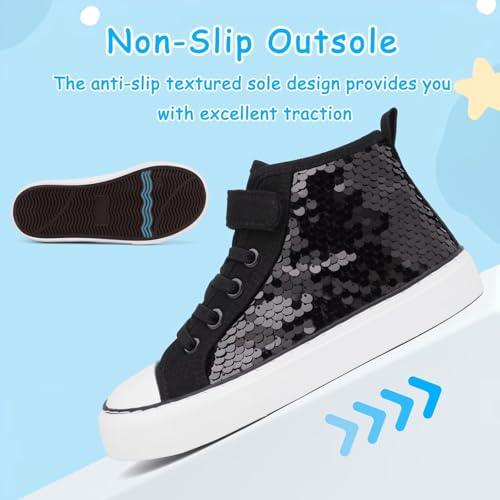 AOVOG Toddler Girls Sparkle Canvas Shoes Review