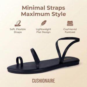 CUSHIONAIRE Women's Strappy Flat Sandals Review