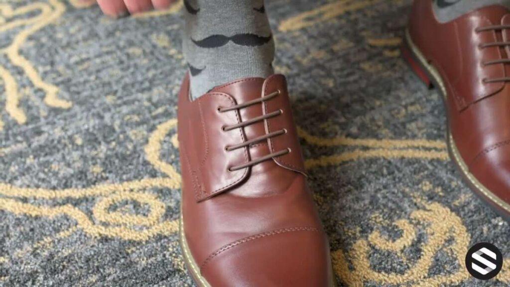How To Tie Dress Shoes Without Laces Showing