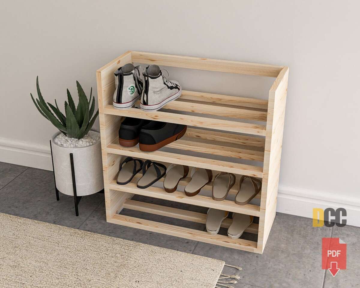 How To Make A Wooden Shoe Rack
