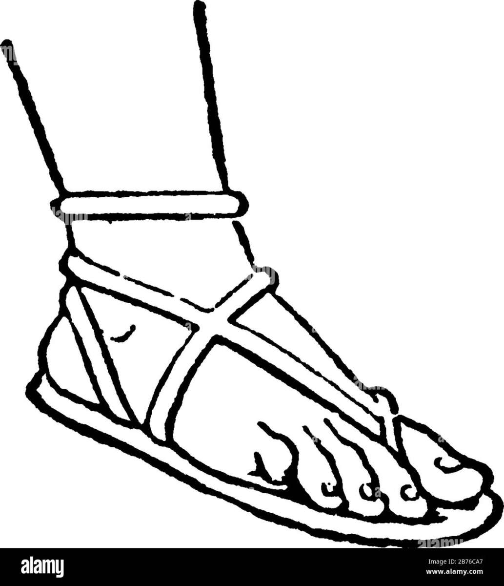 How To Draw A Sandals