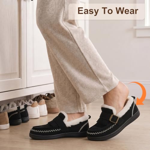 LeIsfIt Women's Moccasin Slippers