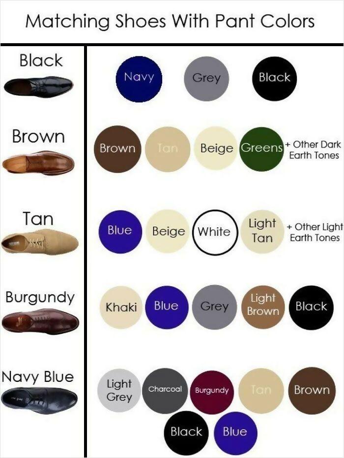 What Color Slacks With Brown Shoes