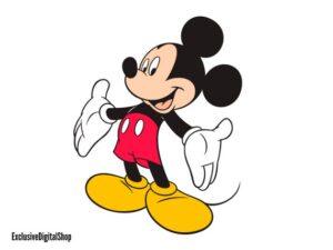 What Colour Are Mickey Mouse's Shoes