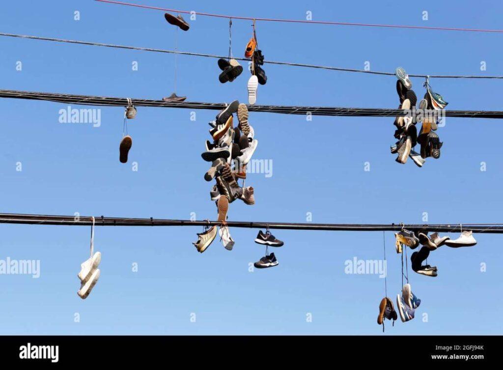 What Do Shoes On A Telephone Line Mean