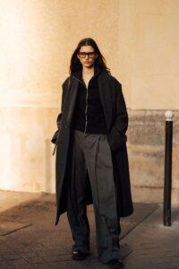 What To Wear With Grey Wide Leg Trousers