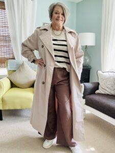 How To Style Brown Wide Leg Trousers