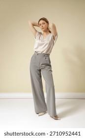 What To Wear With Grey Trousers Female Casual